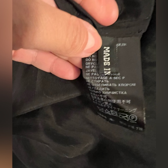 Gorgeous Haider Ackermann black button down shirt dress Size 38 100% Silk - Picture 6 of 8